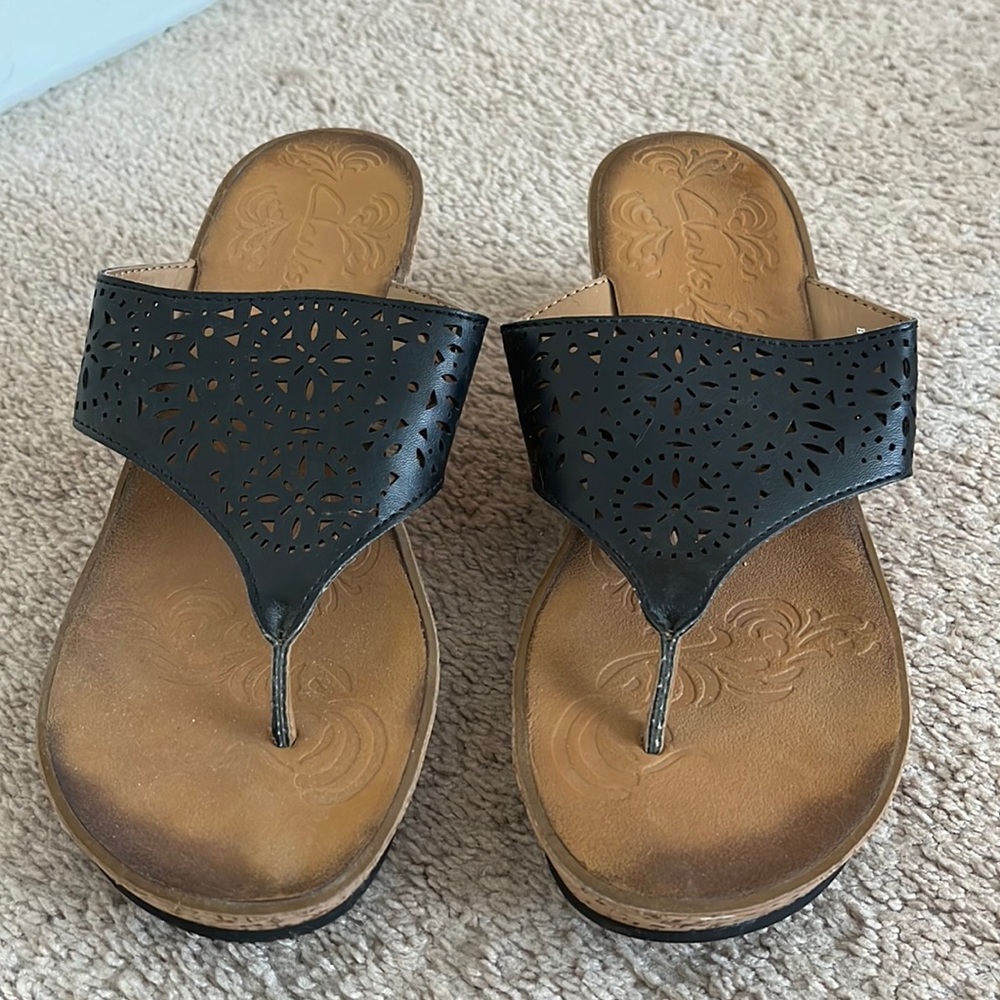 Clarks wedge sandals